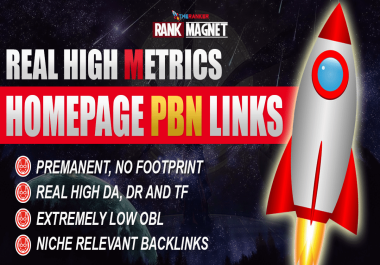 1 Real High Metrics Homepage PBN Links to Rank Your Website