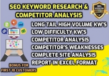 SEO Keyword research and computer analysis