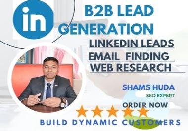 I will do LinkedIn leads generation and verified email list