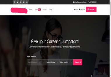 I will make a job board,  recruitment,  or agency website with SEO