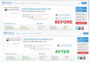 I will do wordpress speed optimization,  increase speed and do SEO