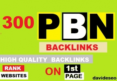 I will do 300 high da pa permanent homepage pbn backlinks
