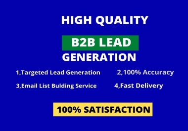 I Will Do b2b lead generation and LinkedIn leads