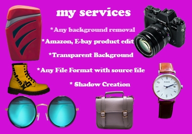 I will professionally remove background,  retouch and resize 5 images