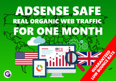I Will drive daily 400 low bounce web traffic European,  USA website traffic visitors