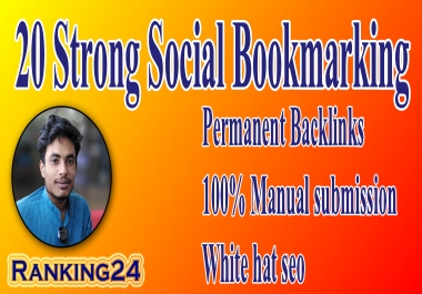 I will do 400 social bookmarking to create dofollow SEO backlinks for google top ranking