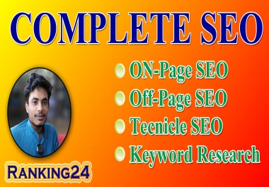 I will do best full SEO service for your website google top ranking