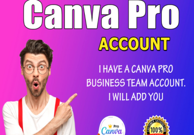 I will create canva pro account or upgrade id for a lifetime in 10 min