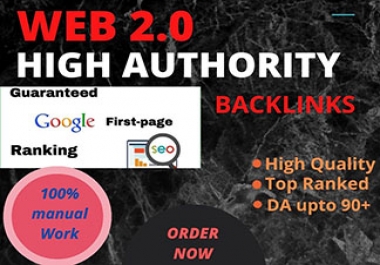 1000 High Da Authority backlinks and most effective links.
