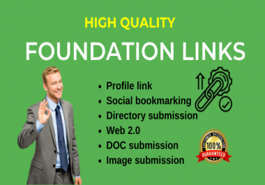 200 Foundation backlinks From High Authority websites for SEO link building