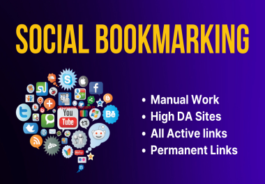 200 Social bookmarking submission backlinks from PR 8-5 websites
