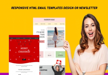 I will create responsive HTML Email Template or Newsletter