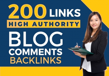 200 dofollow blog comment authority backlinks