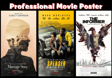Professional movie poster design