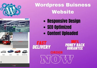 Design Modern Buisness Website in Wordpress