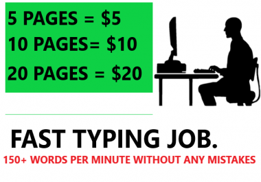 I will do fast typing job,  retype any document to ms word