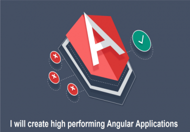 I will develop high performing web app in angular