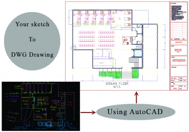 I will draw 2D architecture floor plan and landscape plan in AutoCAD drawings