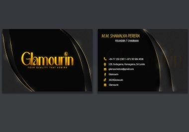I Will Create a Modern and Creative Business Card Design
