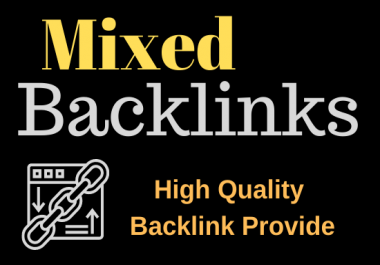 Manual Create 20 Mixed High Quality Backlinks Provide permanent link building