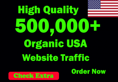 I Will Drive 500,000 USA Keyword Targeted/Social Media Traffic To Your Website within 60 Days.