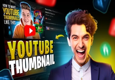 I Will design attractive eye catchy youtube thumbnail