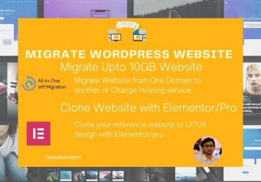 I will clone,  duplicate,  design,  redesign or migrate wordpress website