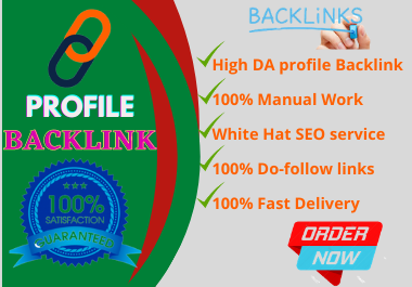I will Create 100+ Do Follow Profile Backlink for SEO.
