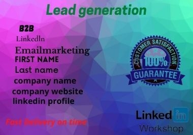 I will do sincerely B2b work Leadgenration LinkedIn