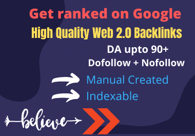 Get Top Ranked in Search engine With 2.0 Backlinks