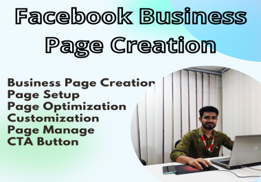 I will Created your Business Facebook Page,  Setup & Design,  Optimization