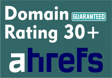 I will increase domain rating dr to 30 plus