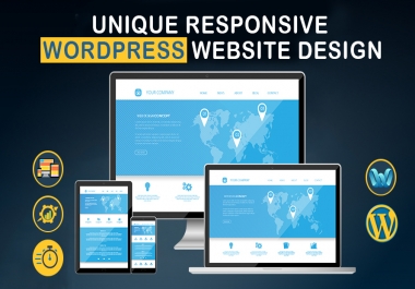 I will create a professional and responsive wordpress website