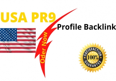 create 100 USA pr9 profiles backlinks