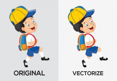 I will vector tracing,  redraw,  recreate, illustration,  vectorise logo or any image to vectors