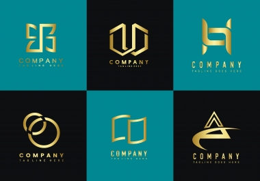 I will make modern flat minimalist logo and branding design