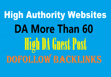 I will Publish guest post on High DA Website with two dofollow backlinks