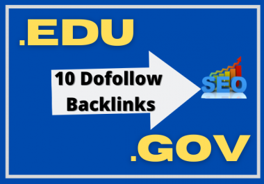 Unique 10 Manually Dofollow Most Effective Edu/Gov Backlinks