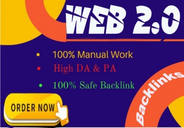 50 Manual Web 2.0 Backlinks Dofollow High Quality Permanent Link Building