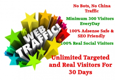 We can provide real organic web traffic 1500+ daily for 30 days