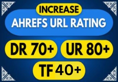 I will increase your websitedomain rating 70 URL 80 AND TF 40