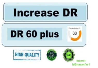 I will increase domain rating ahrefs DR 60 with manual backlinks