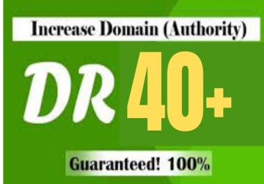 I will increase domain authority domain rating dr40