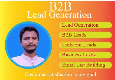 I will do b2b lead generation,  web research and build targeted email list