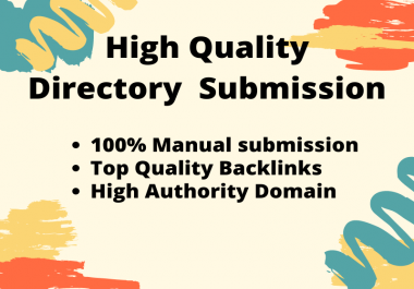 I will Provide high authority directory submission up to 200 websites