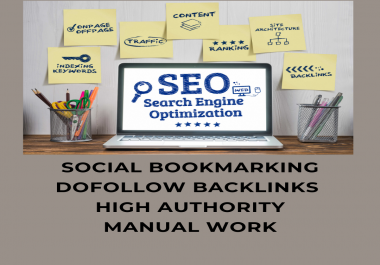 make manually 30 social bookmarking manual work dofollow backlinks