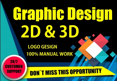 I will be your professional and creative logo maker and Graphic Designer 2d & 3d