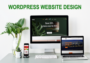 I will do a responsive WordPress website design and customization