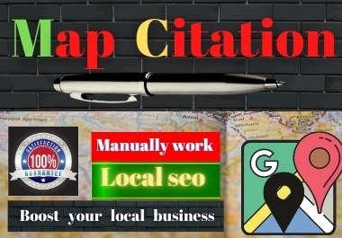 Manual 250 Google Maps Citation Permanents backlinks rank first page