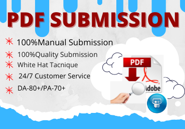 20 best PDF submission permanent backlinks low spam score website high authority backlinks